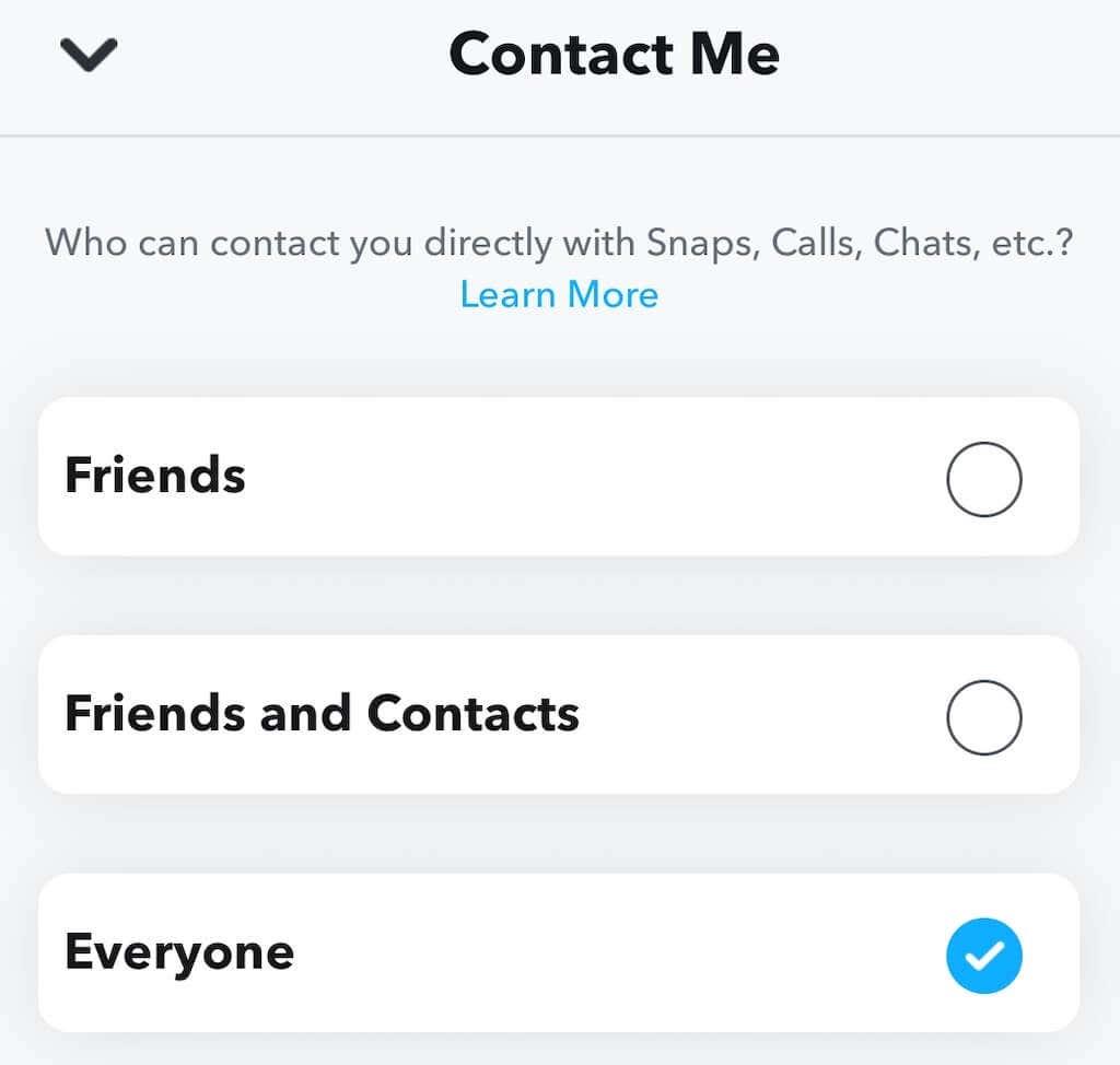 Vad händer när du blockerar någon på Snapchat