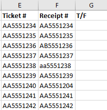 Com trobar valors coincidents a Excel