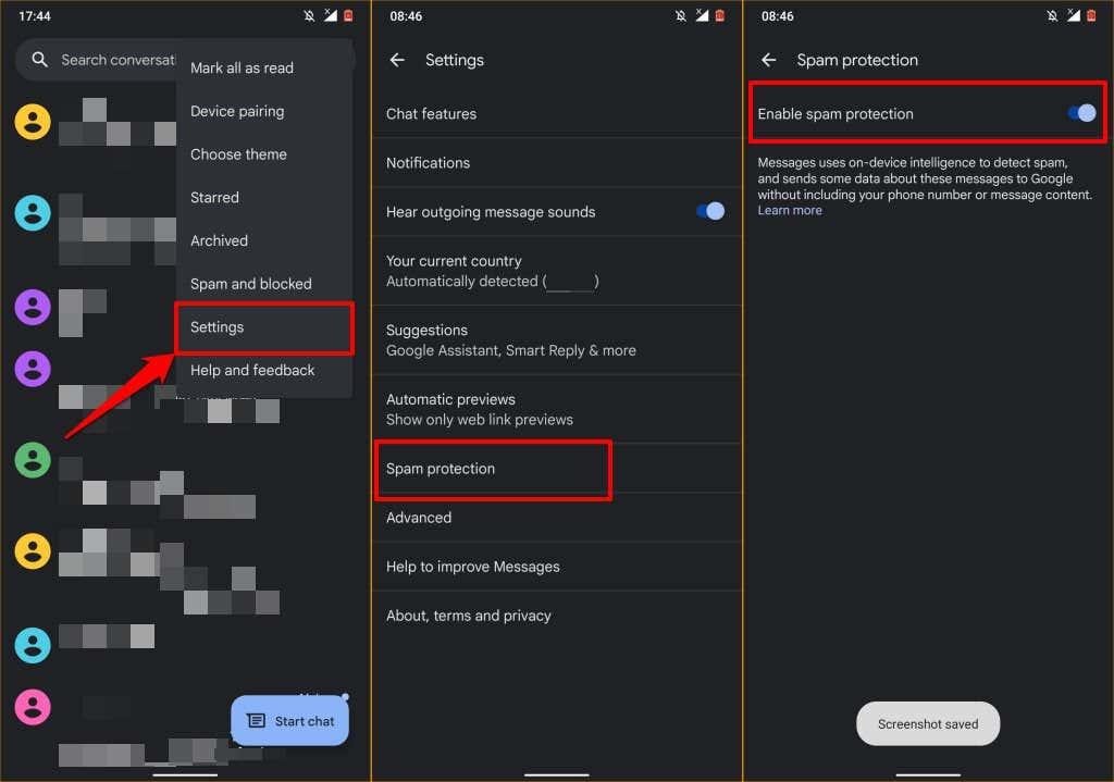 Πώς να αποκλείσετε τα κείμενα στο Android