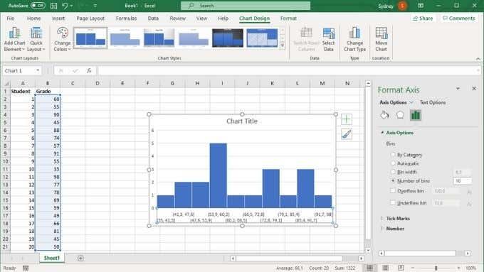 Si të bëni një histogram në Excel