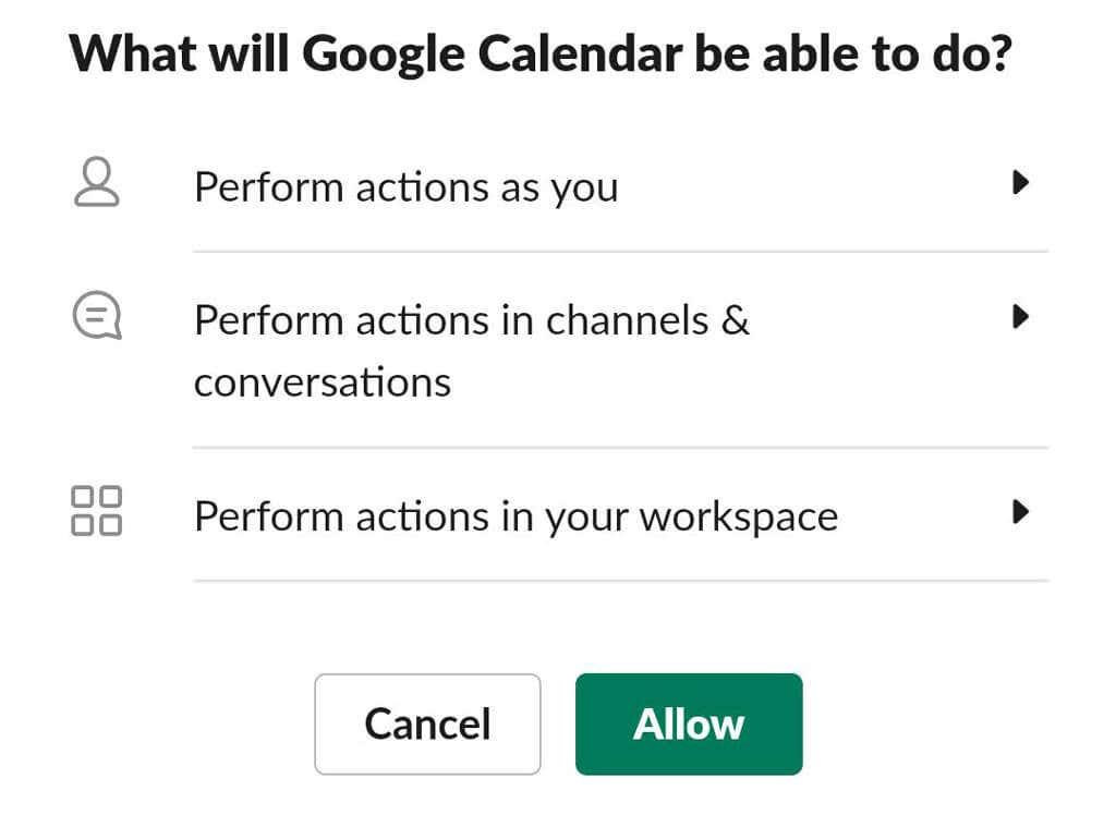 Como sincronizar Slack con Google Calendar