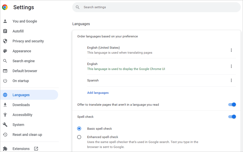 Hvordan endre språk på Google Chrome