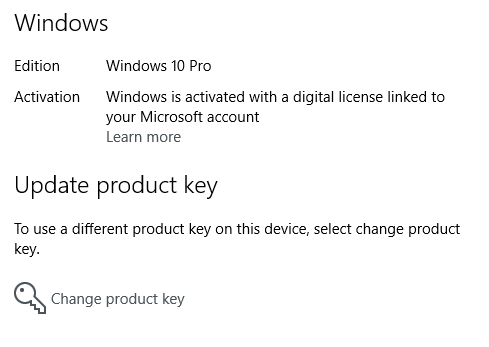 Como vincular a clave de produto de Windows á conta de Microsoft