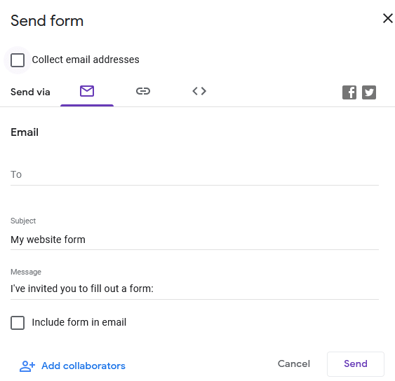 Slik legger du inn Google Forms på nettstedet ditt