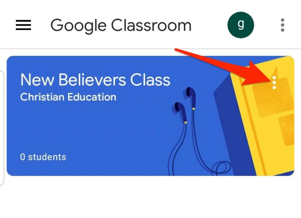 Google Classroomi arhiivimine või kustutamine