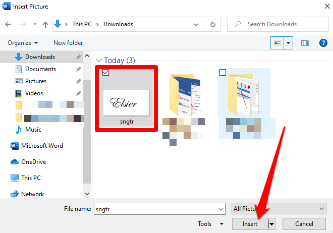 Com inserir una signatura en un document de Microsoft Word