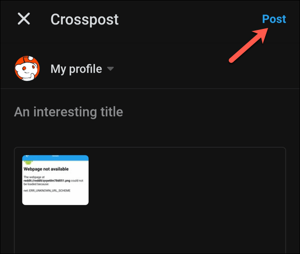 Як робити Crosspost на Reddit