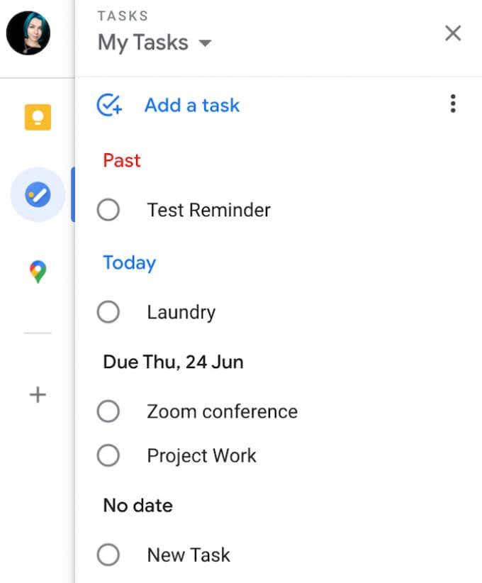 Google'i ülesannete kasutamine – alustamise juhend