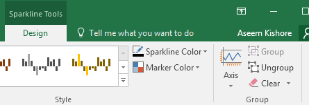 Com utilitzar Sparklines a Excel