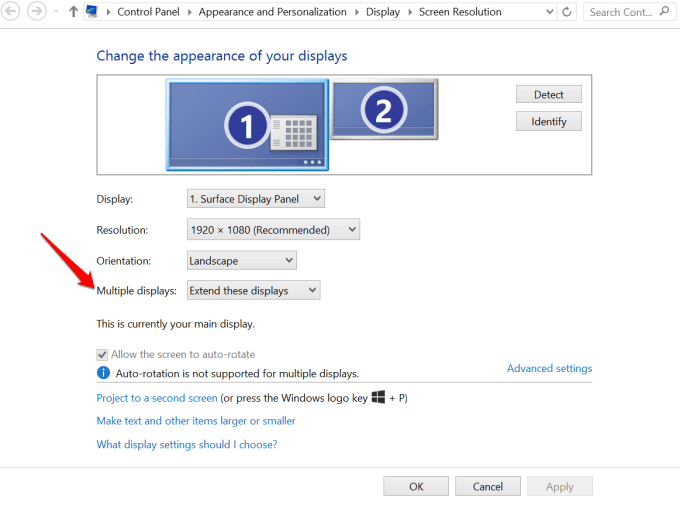 Com configurar monitors duals a Windows