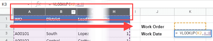 Hur man använder VLOOKUP i Google Sheets