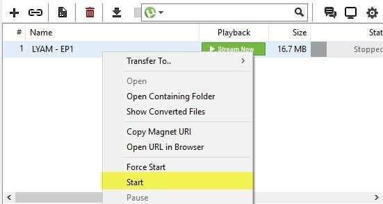 Как да преместите полузавършено изтегляне в uTorrent