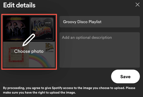 Com personalitzar les fotos de portada de la llista de reproducció de Spotify