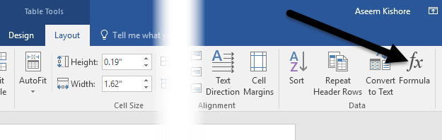 Com crear i utilitzar fórmules en taules de Word