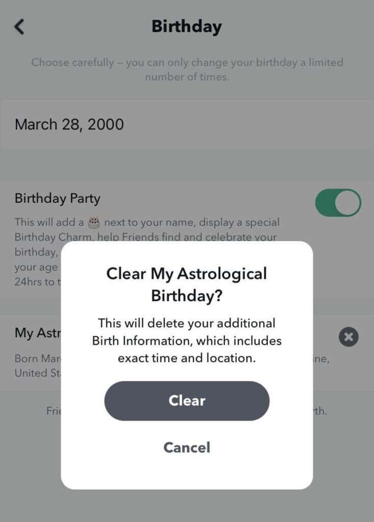 Sådan bruger du den astrologiske profil på Snapchat