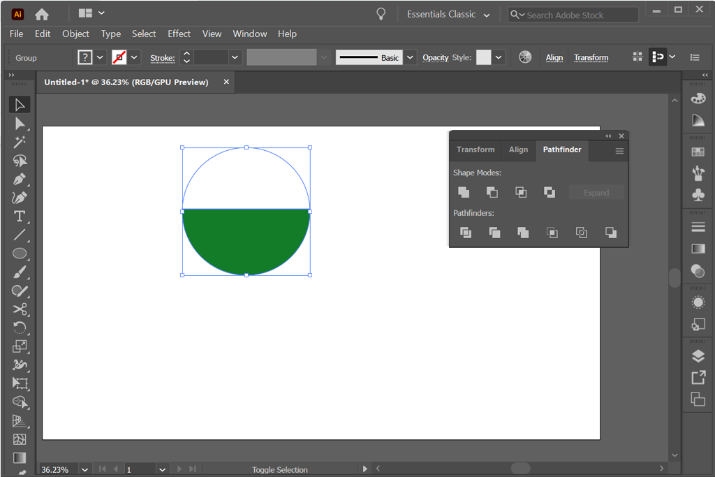 Kako izrezati oblik u Illustratoru
