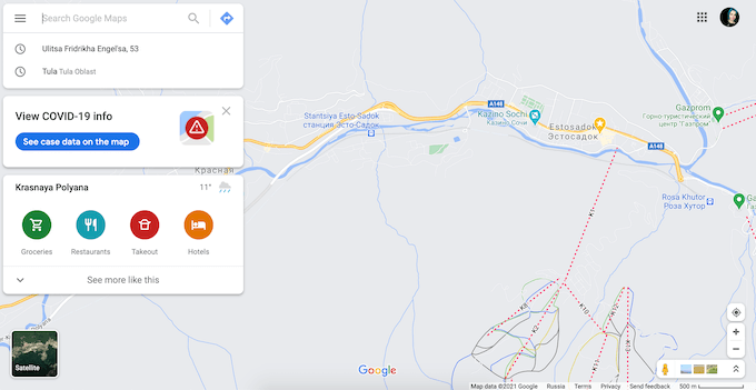 Slik viser du Google Maps-søkeloggen din