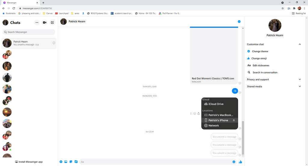 Com esborrar missatges de Facebook Messenger per a ambdues parts