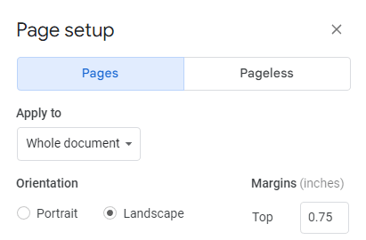 Brošüüri või brošüüri koostamine Google Docsis