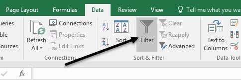 Como filtrar datos en Excel