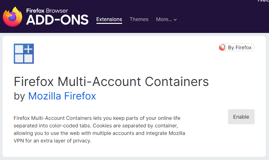 Firefox ílát: Notaðu þá til að skipuleggja líf þitt á netinu