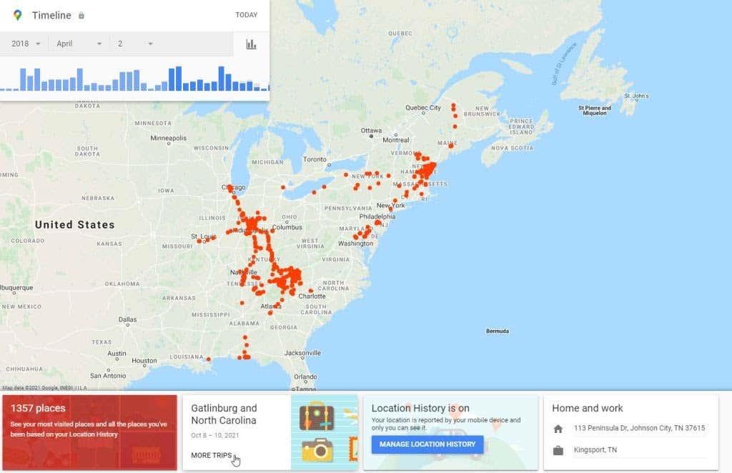 Historial d'ubicacions de Google Maps: 5 coses útils que podeu fer amb ell