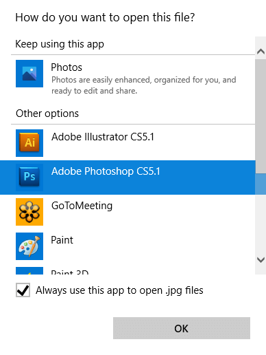 Как да промените файловите асоциации в Windows 10
