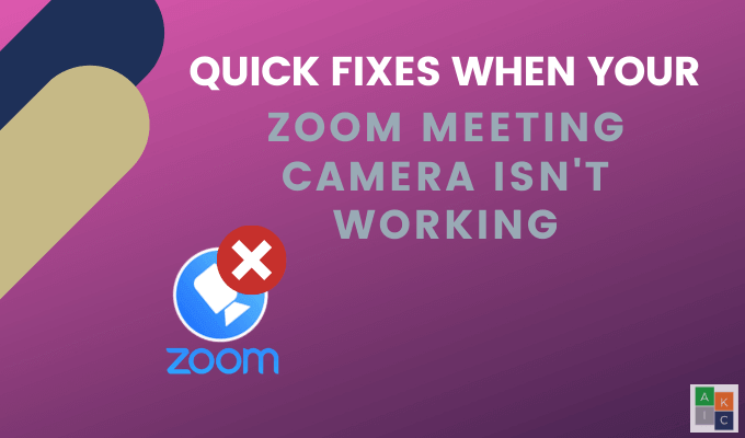 Solucions ràpides quan la càmera de la reunió de zoom no funciona