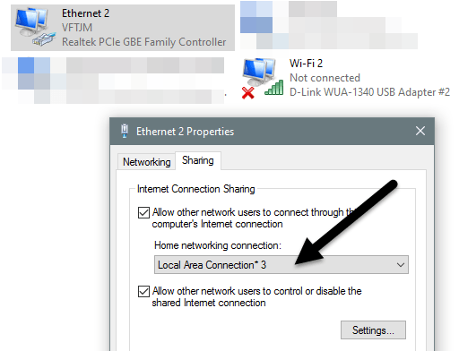 Com compartir una connexió a Internet amb altres ordinadors