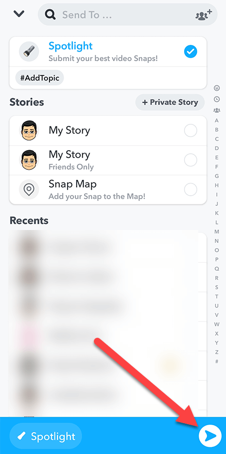 Que é Snapchat Spotlight e como enviar un