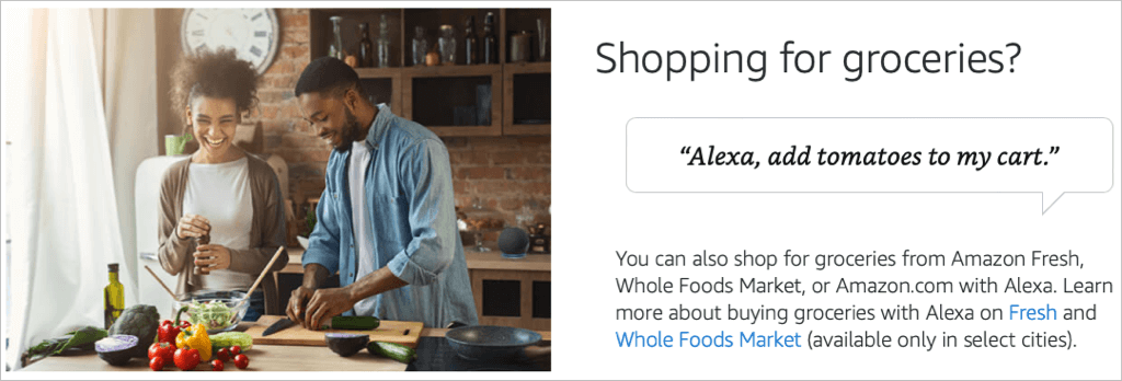 Como mercar con Alexa para todas as túas compras