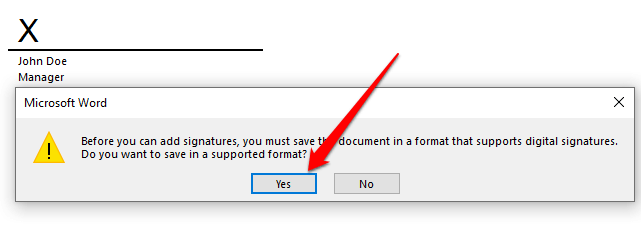 Com inserir una signatura en un document de Microsoft Word