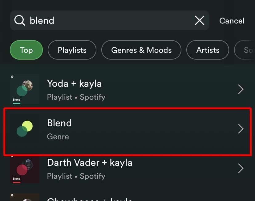 Как да направите плейлист на Spotify Blend с друг потребител