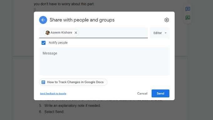 Com fer el seguiment dels canvis a Google Docs