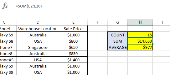 Як використовувати COUNTIFS, SUMIFS, AVERAGEIFS в Excel