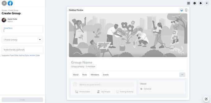 Hvordan opprette og administrere en gruppeside på Facebook