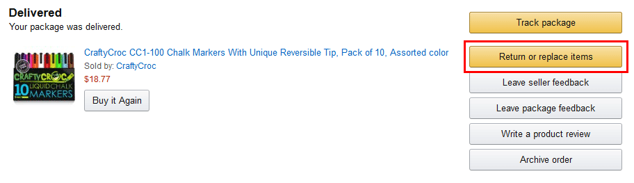Amazon-csomagok visszaküldése UPS-en keresztül
