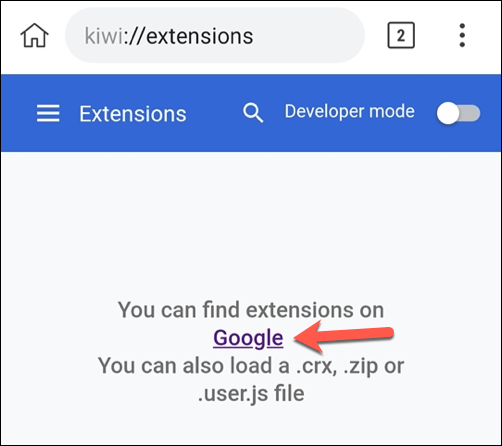 Ako nainštalovať rozšírenia pre Chrome na pracovnej ploche v systéme Android
