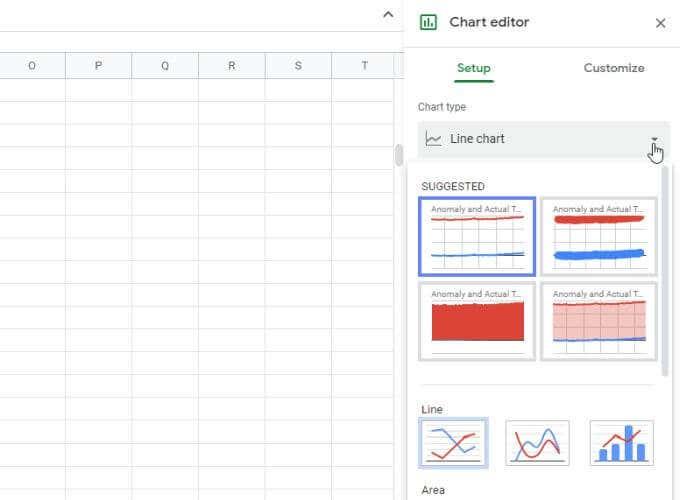 Hvordan lage en linjegraf i Google Sheets