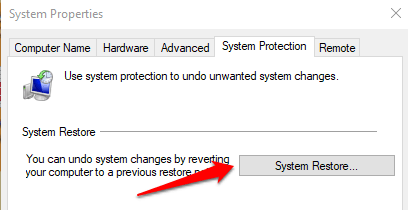 Как ръчно да създадете точка за възстановяване на системата в Windows 10