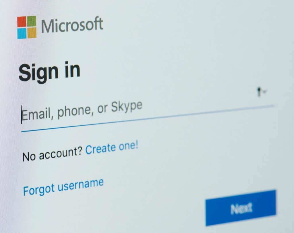 Hvernig á að breyta eða endurstilla lykilorð Microsoft reikningsins