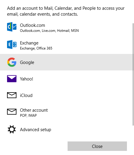 Com configurar Gmail a Windows 10