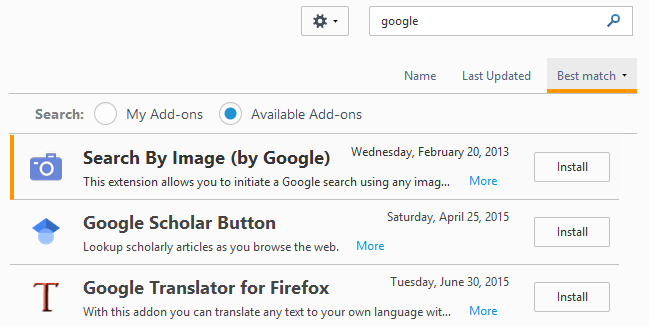 Com utilitzar els complements de Firefox