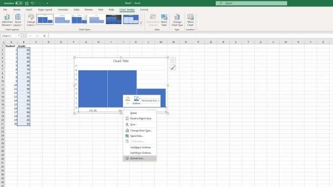 Com fer un histograma a Excel