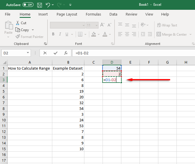 Com trobar i calcular l'interval a Excel