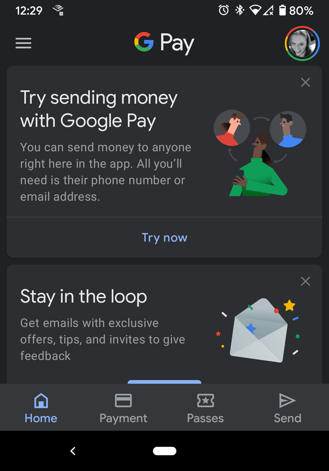 Hvordan sende penger via e-post med Google Pay
