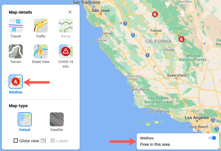 Πώς να χρησιμοποιήσετε το Google Maps Wildfire Tracking