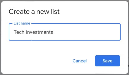 Как да настроите списък за наблюдение на акции в Google Finance