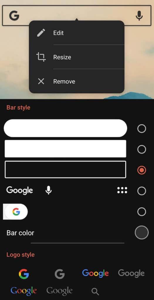 Kas Google'i otsinguriba vidin puudub?  Kuidas seda Androidis taastada