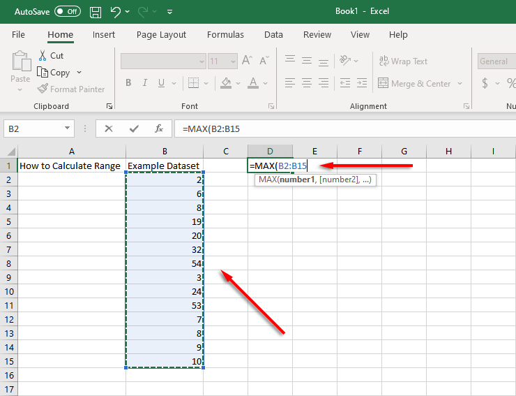 Com trobar i calcular l'interval a Excel